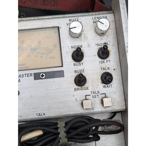 Vintage Industrial Technology Throwmaster 102A Telephone Cable Tester w Leads - Picture 4 of 16